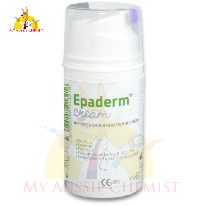 Epaderm Cream 50g Pump Moisturises Dry Skin Eczema Psoriasis Emollient Mini