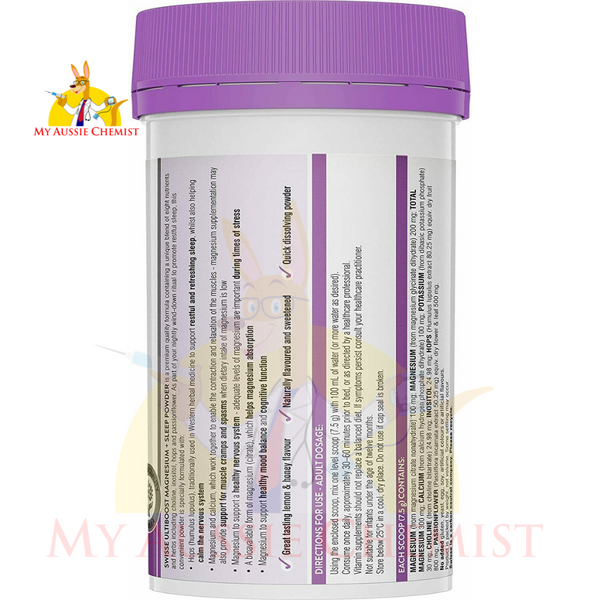 Swisse 180g, Ultiboost Magnesium + Sleep Powder MyAussieChemist
