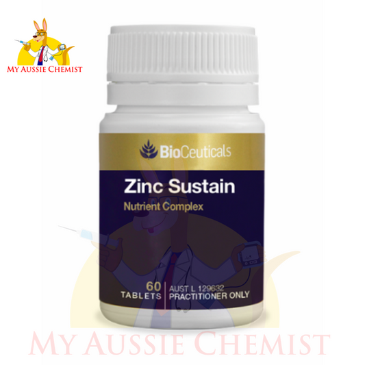 Bioceuticals Zinc Sustain 60 or 120 Tablets