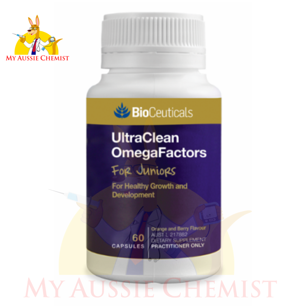 Bioceuticals UltraClean OmegaFactors For Juniors 60 Capsules