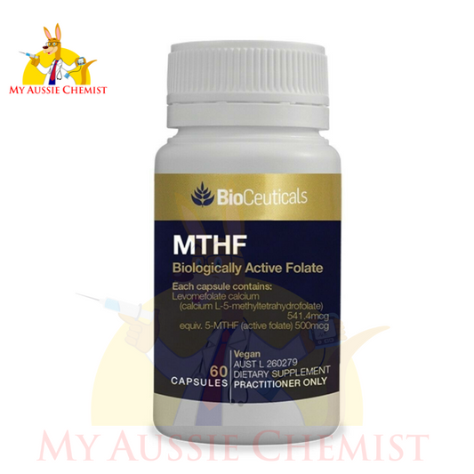 Bioceuticals MTHF 60 capsules Bioactive Folate