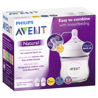 Philips Avent Natural Response Baby Bottle 125mL 2 Pack