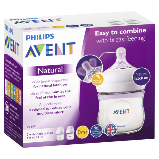 Philips Avent Natural Response Baby Bottle 125mL 2 Pack