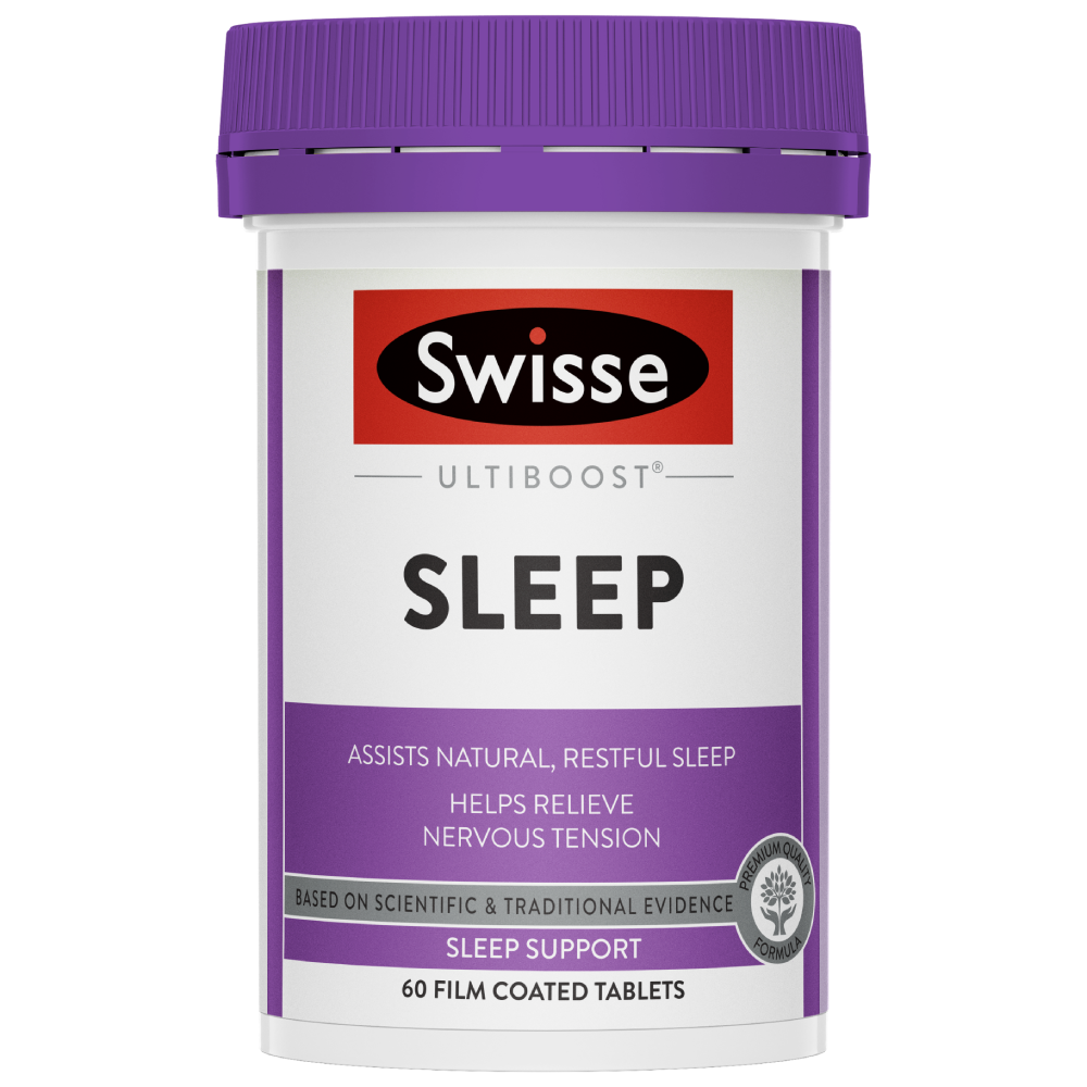 Swisse Ultiboost Sleep 60 Tablets Valerian Restful Sleep Nervous Tension