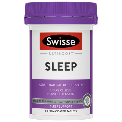 Swisse Ultiboost Sleep 60 Tablets Valerian Restful Sleep Nervous Tension