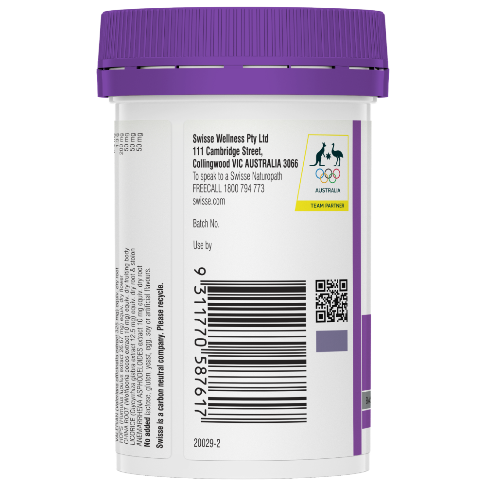 Swisse Ultiboost Sleep 60 Tablets Valerian Restful Sleep Nervous Tension