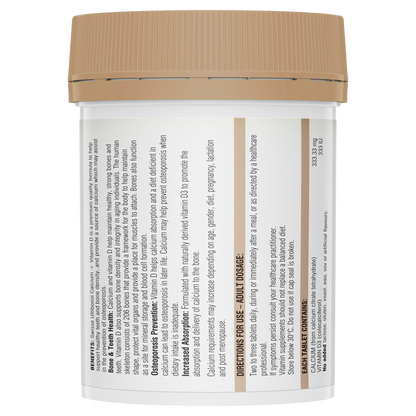 Swisse Ultiboost Calcium + Vitamin D 90 Tablets Bone Muscle Health Osteoporosis