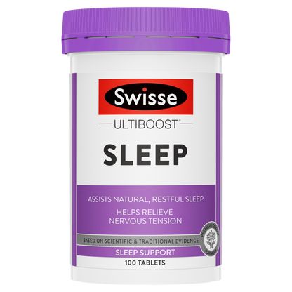 Swisse Ultiboost Sleep 100 Tablets Valerian Restful Sleep Nervous Tension