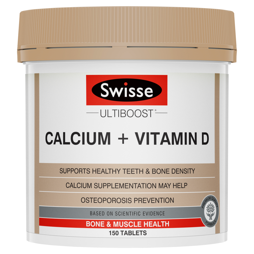 Swisse Ultiboost Calcium + Vitamin D 150 Tablets