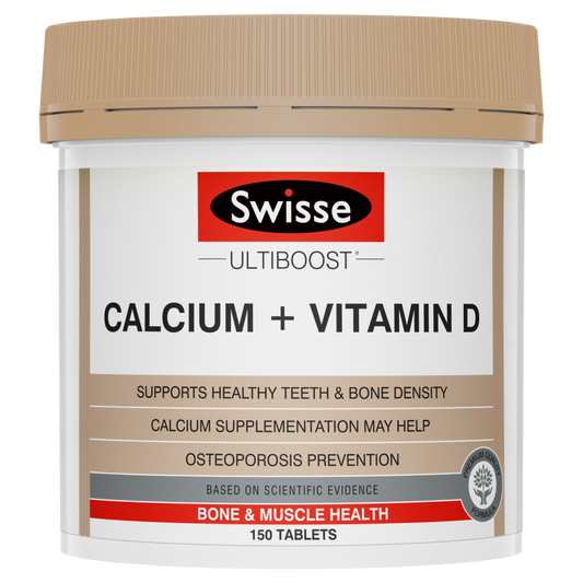 Swisse Ultiboost Calcium + Vitamin D 150 Tablets