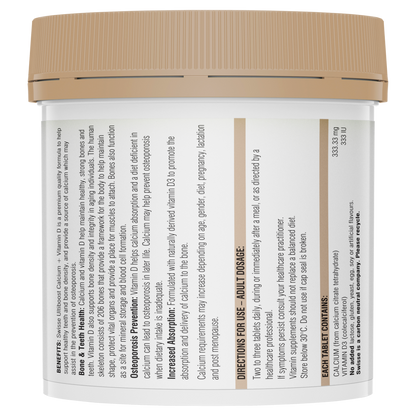 Swisse Ultiboost Calcium + Vitamin D 150 Tablets