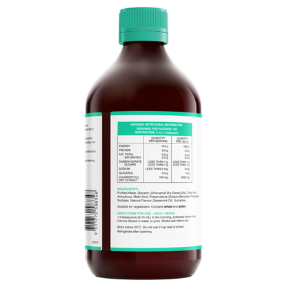 Swisse Chlorophyll 500mL Oral Liquid - Spearmint Flavour