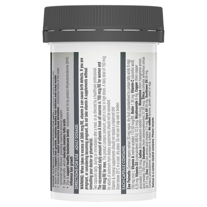 Swisse Ultiboost Hair Nutrition for Men 60 Capsules Supports Hair Growth