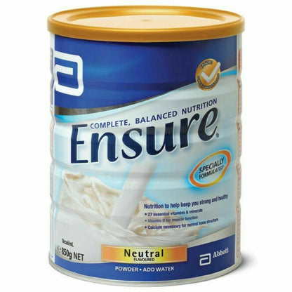 Ensure Powder 850g Flavour Balanced Nutritionally Complete Abbott