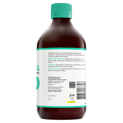 Swisse Chlorophyll 500mL Oral Liquid - Spearmint Flavour