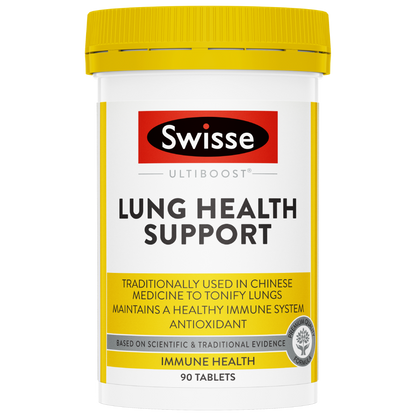 Swisse Ultiboost Lung Health Support 90 Tablets Respiratory Health Antioxidant
