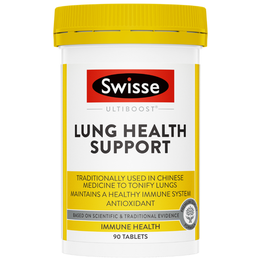 Swisse Ultiboost Lung Health Support 90 Tablets Respiratory Health Antioxidant
