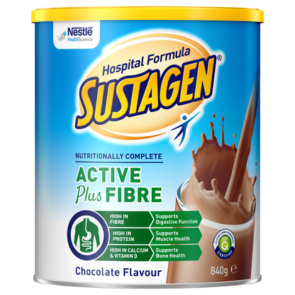 Sustagen Hospital Formula Active Plus Fibre 840g - Chocolate Flavour Nutritional
