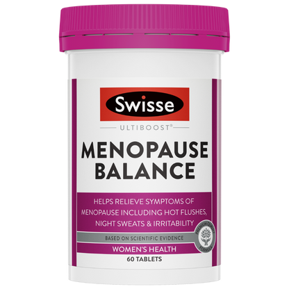 Swisse Ultiboost Menopause Balance 60 Tablets Hot Flushes Night Sweats Relief