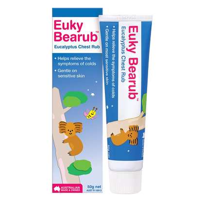 Euky Bear Eucalyptus Chest Rub 50g Relieve Colds Symptoms Stuffy Nose Bearub