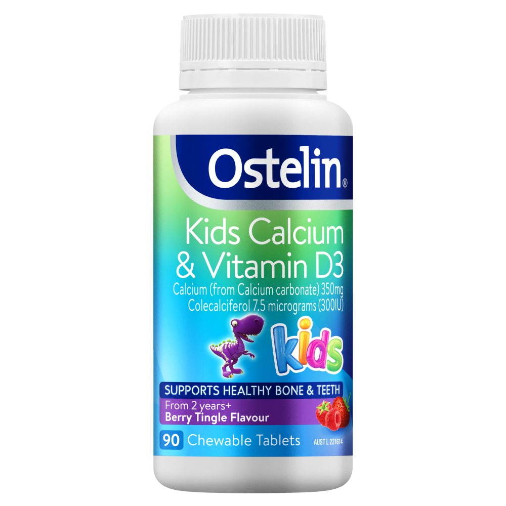Ostelin Kids Calcium & Vitamin D3 90 Chewable Tablets