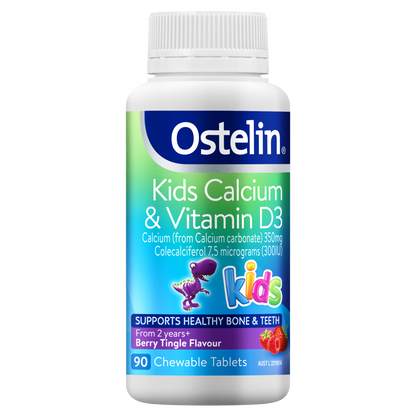 Ostelin Kids Calcium & Vitamin D3 90 Chewable Tablets