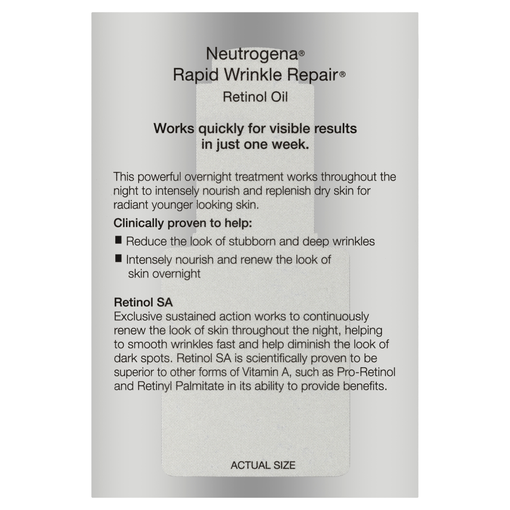 Neutrogena Rapid Wrinkle Repair Retinol Oil 30mL Nourishing Replenish Dry Skin