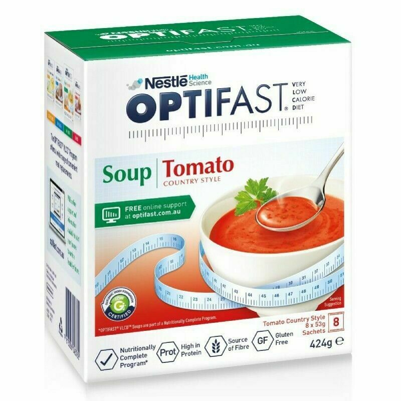 Optifast VLCD Vegetable Soup 8 x 53g Sachets (424g Total) Weight Loss