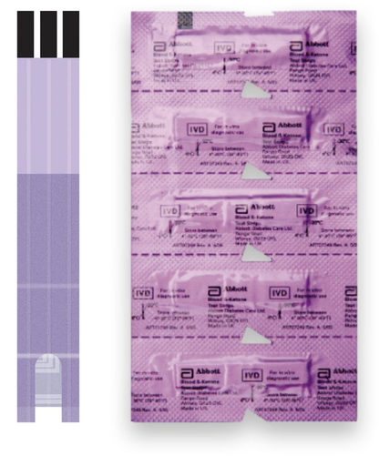 Abbott FreeStyle Optium Ketone Test Strips Blood Ketone Testing 10 Pack