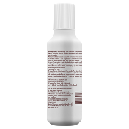 Betadine Antiseptic Liquid Spray 75mL Minor Cuts Abrasions and Minor Burns