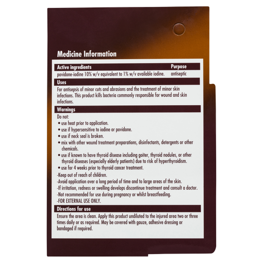 Betadine Antiseptic Topical Solution 15mL Treats Minor Cuts and Abrasions