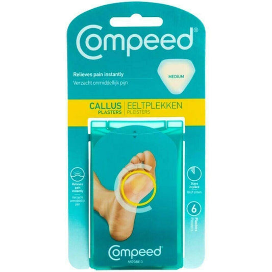 Compeed Callus Plasters 6pk Pain Relief Protects From Pressure & Rubbing