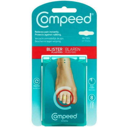 Compeed Blister Plasters 8pk - On Toes Relieves Pain Instantly & Heals Fast
