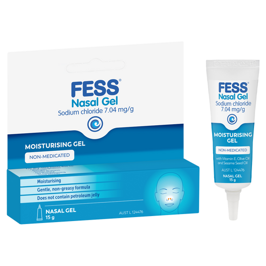 Fess Nasal Moisturising Gel 15g Non-Medicated Soothes Relieve Dry Sore Noses