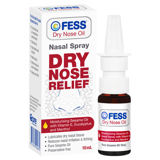Fess Dry Nose Oil Nasal Spray 10mL Relief Nasal Tissue Irritation & Itching