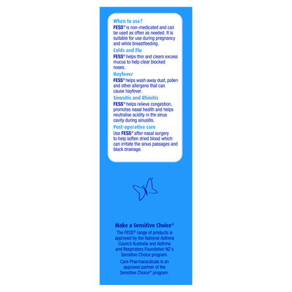 Fess Saline Spray Original 75mL Non-Medicated Relieve Nasal Sinus Congestion