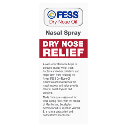 Fess Dry Nose Oil Nasal Spray 10mL Relief Nasal Tissue Irritation & Itching