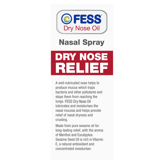 Fess Dry Nose Oil Nasal Spray 10mL Relief Nasal Tissue Irritation & Itching