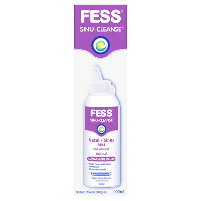 Fess Sinu-Cleanse Nasal & Sinus Mist Original 100mL Congestion Relief Hypertonic