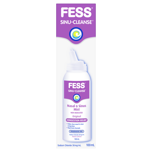 Fess Sinu-Cleanse Nasal & Sinus Mist Original 100mL Congestion Relief Hypertonic