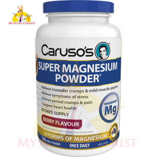 Caruso's Super Magnesium Powder 250g-berry