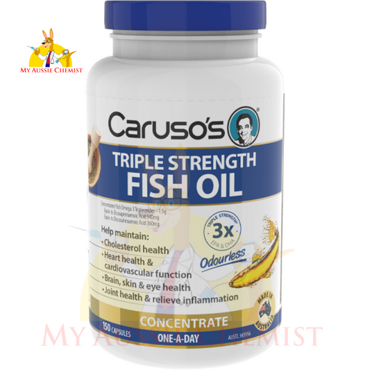 Caruso's Triple Strength Fish Oil Concentrate 150 Capsules