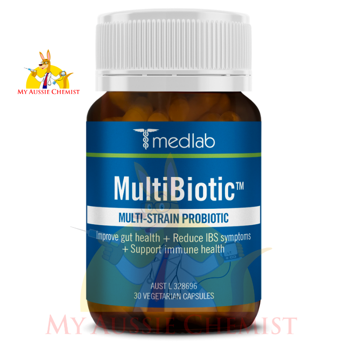 MEDLAB MultiBiotic - 30 / 60 Capsules | Multi-Strain Probiotic | Immune Support