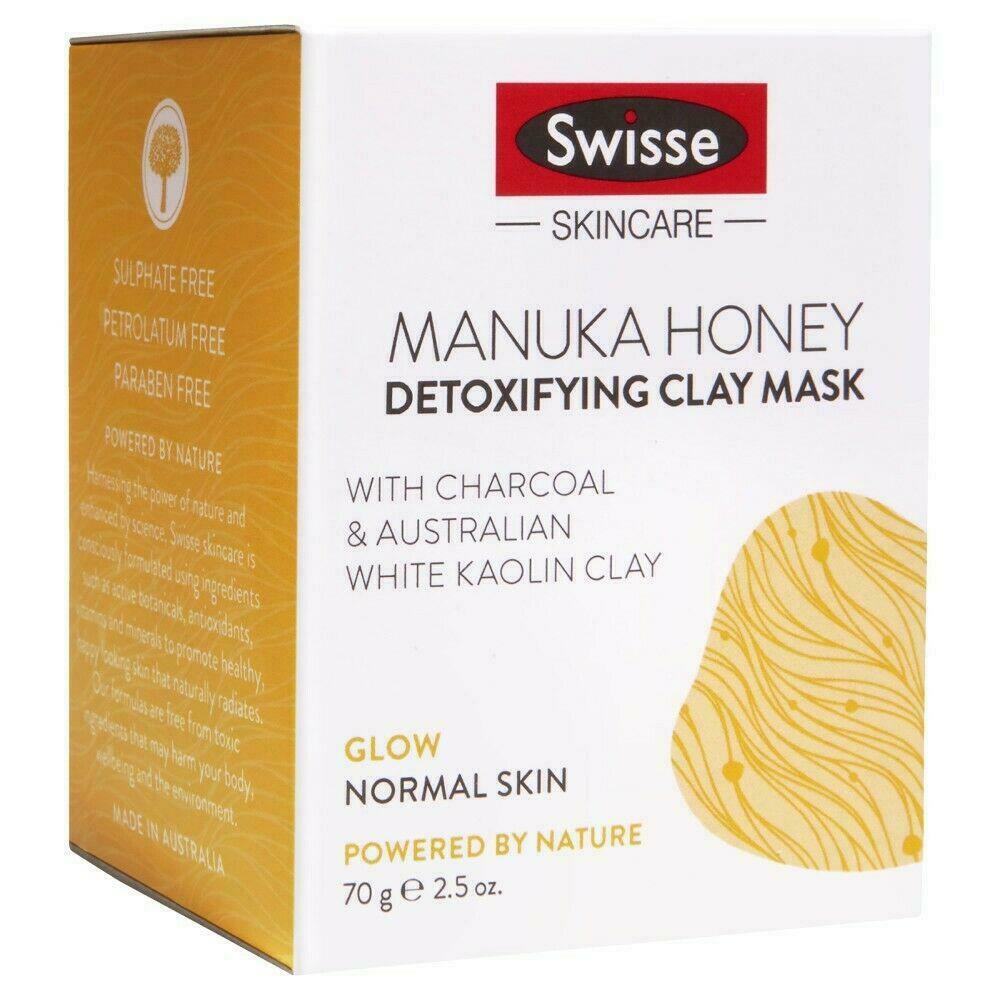 2XSwisse Manuka Honey Detoxifying Clay Mask 70g Glow Normal Skin