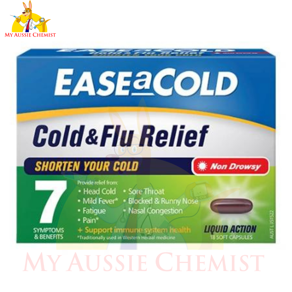 EaseaCold Cold & Flu Relief Day 18 Capsules