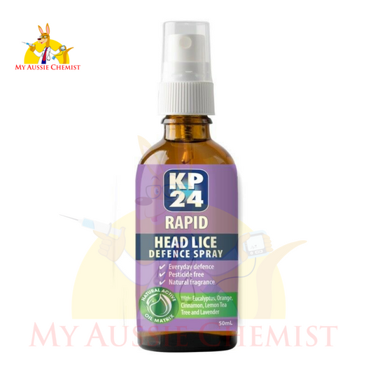 KP24 Rapid Defence Spray 50mL Head Lice Removal Everyday Fast Easy Safe