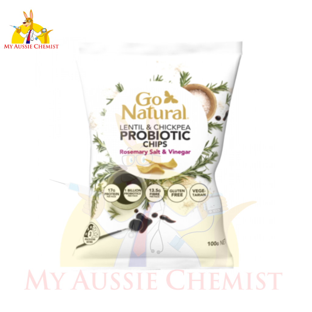 Go Natural Probiotic Chip Salt & Vinegar 100g