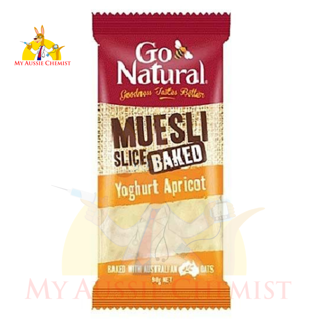 Go Natural Muesli Slice Yoghurt Apricot 90g