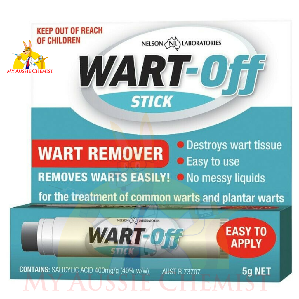 Wart-Off Stick 5g Removes Common & Plantar Warts Easily No Messy Liquids