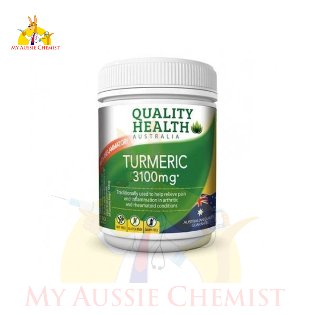 Quality Health Tumeric 3100mg 100 Tablets